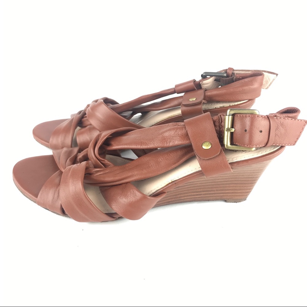 Johnston & Murphy 1850 Soft Sandals Wedges 311.141